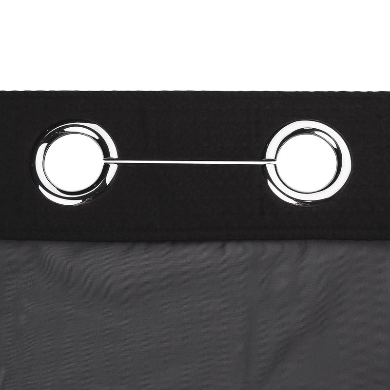 River Dream Black Fabric Shower Curtain Set, Cotton Blend, Waffle Weave, with Snap in Replacement Linerï¼Œ71 x 74 inches - Image 4